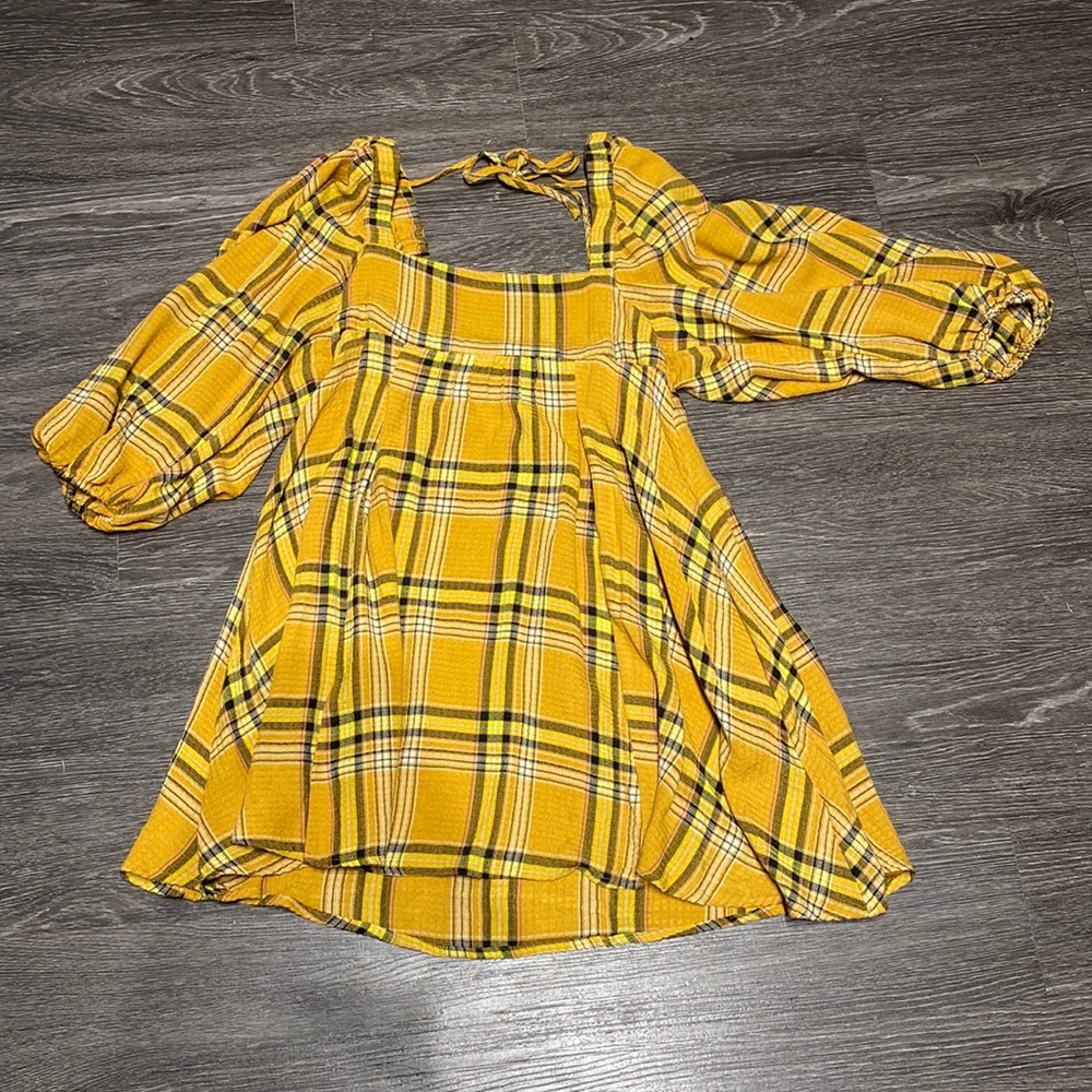 Clueless Inspired Square Neck Babydoll Dress